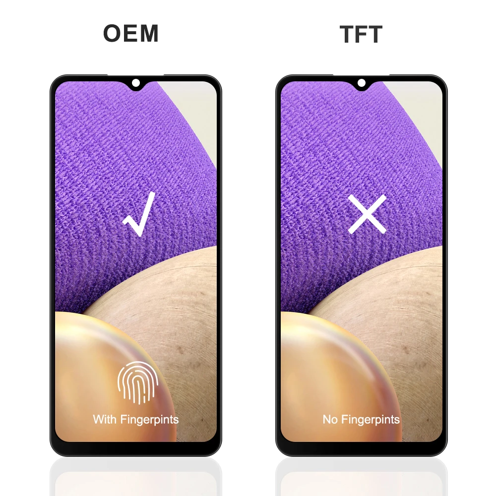 % 100% Test Edilmiş Samsung Galaxy A32 4G A325 A325F SM-A325M SM-A325F/DS LCD Ekran Dokunmatik Ekran Digitizer Meclisi Değiştirme