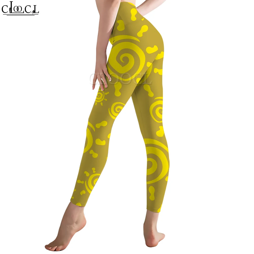 CLOOCL Leggings da donna alla moda Cartoon Sunny Pattern Stampa 3D Pantaloni elastici da allenamento per palestra femminile Pantaloni da yoga Stile Kawaii