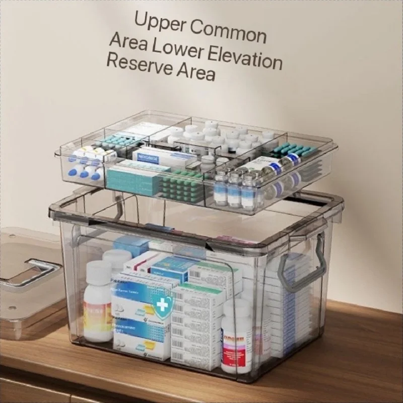 Household Multi-layer Storage Box, Medicine Box, Medicine Compartment, Emergency Medical Box