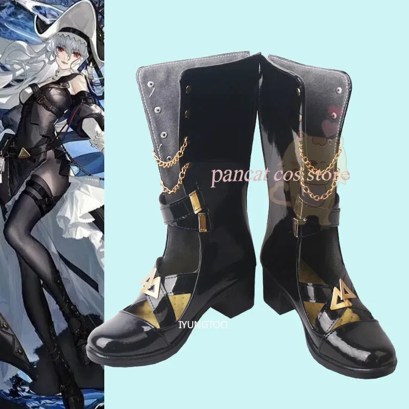 qq98Arknights أنيمي شبح الموضة غير المقيد فارس الأحذية كرنفال أحذية الهالوين تأثيري حلي P