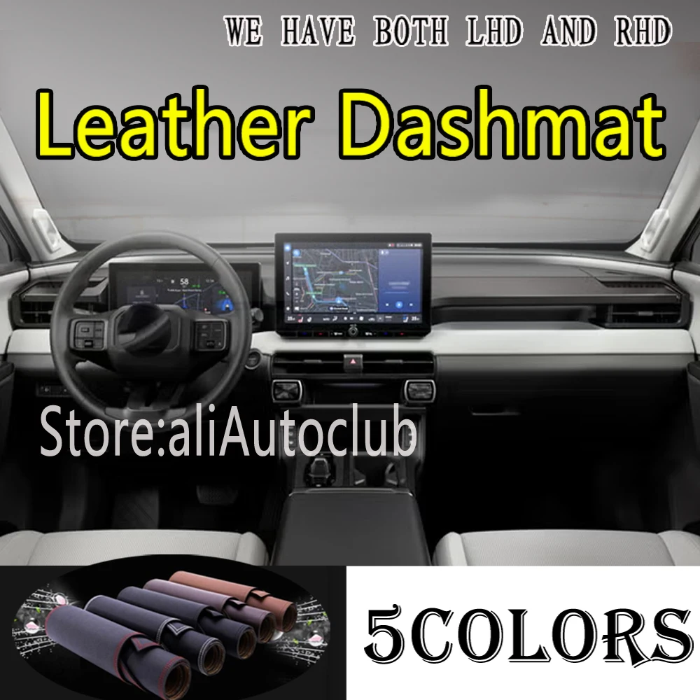 

PU Leather Dashmat Suede Dashboard Cover Pad Dash Mat Carpet Car For Toyota Rav4 XA60 2026 2027 RAV 4 XA 60 Hybrid