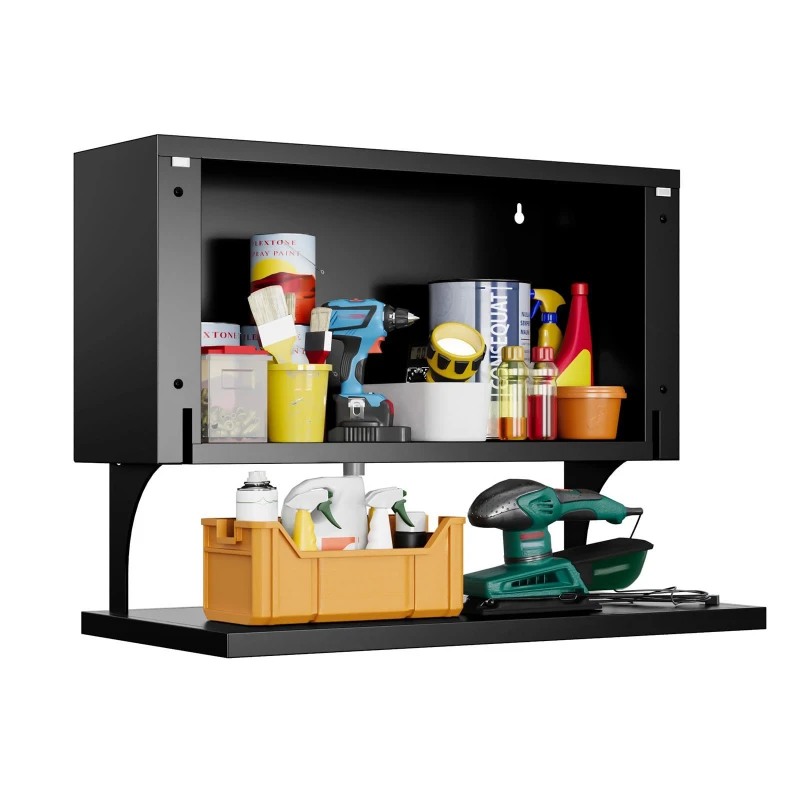 

Wall-mounted rack No punching on the wall Hardware tool rack Hanging storage Kitchen storage wall