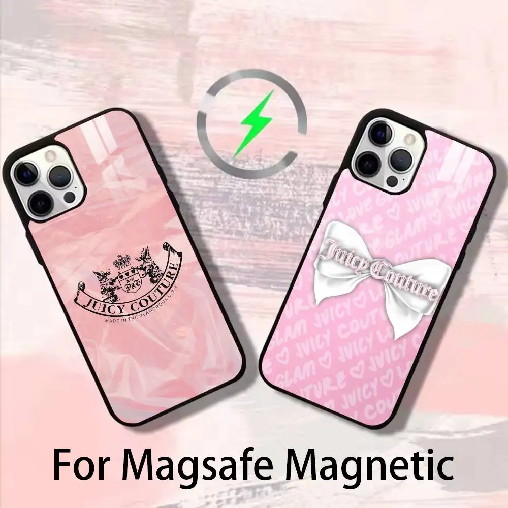 

J-Juicy C-Couture Phone Case For iPhone 17,16,15,14,13,12,Plus,Pro,Max For Magsafe Magnetic Wireless Charge