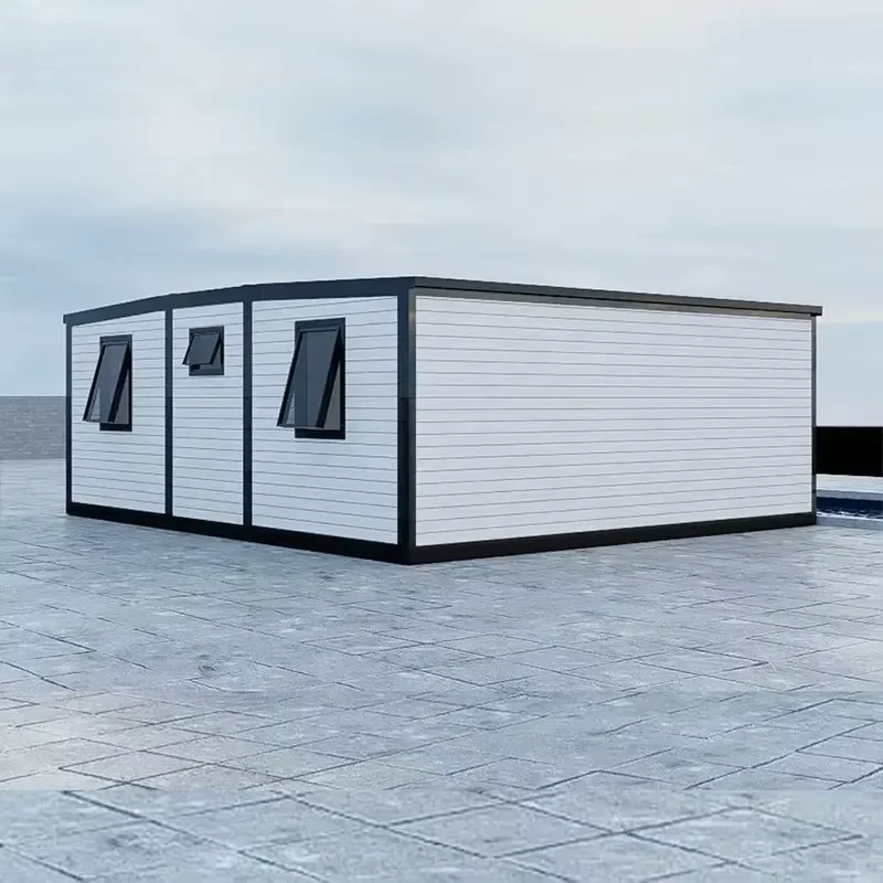 Folding Easy Assembly Detachable Mobile House Outdoor Temporary Container House 2 Bedrooms 1 Bathroom