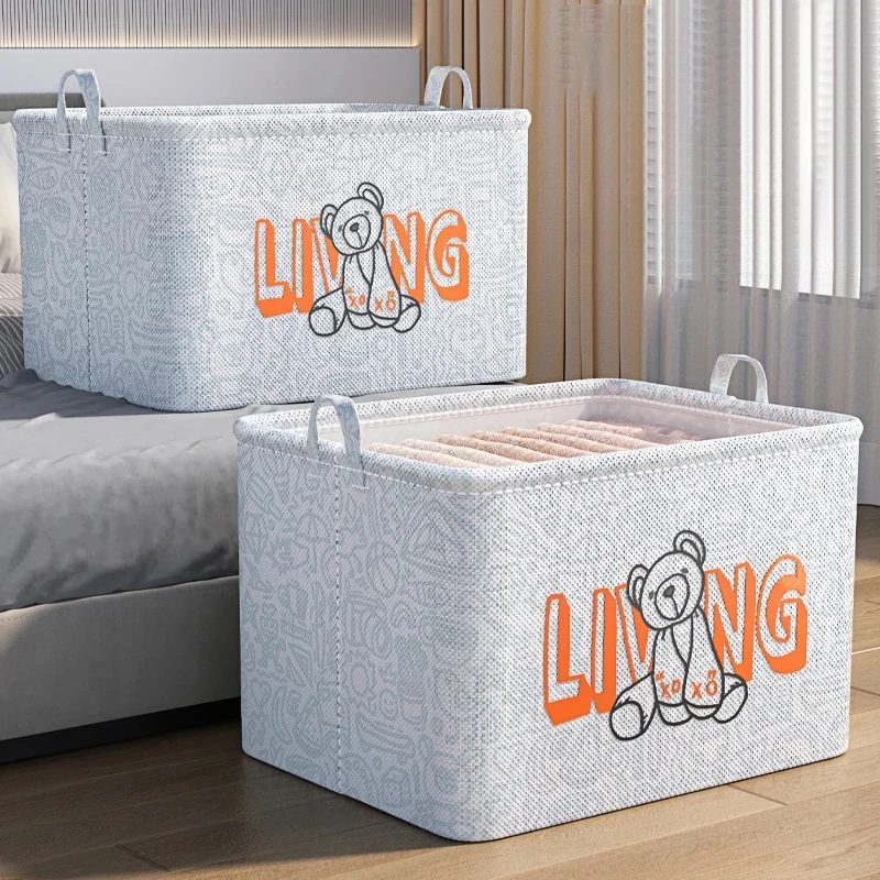 Large Fabric Box Storage Clothes Organizer Pants T-Shirt Jeans Organizer Box Drawer Bras Organizer Clothing Organization System