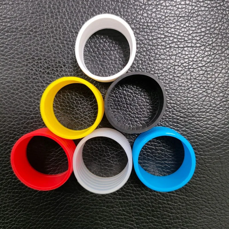 Agarre de silicona para raqueta de bádminton, anillo de sellado para raqueta de tenis, cinturón absorbente de sudor, anillo fijo de silicona