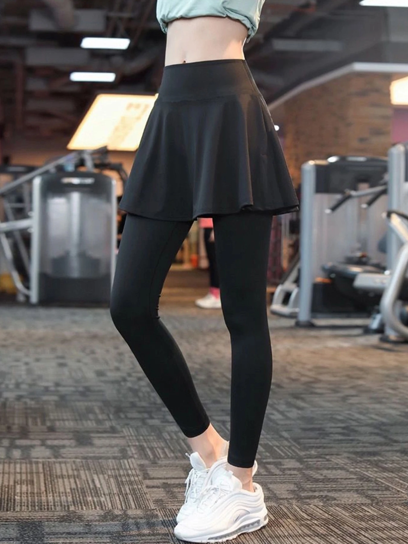 تنورة رياضية نسائية كاجوال عالية الخصر لصالة الألعاب الرياضية والجري واللياقة البدنية وركوب الدراجات تنورة كاجوال للجولف والتنس واللياقة البدنية مريحة #2