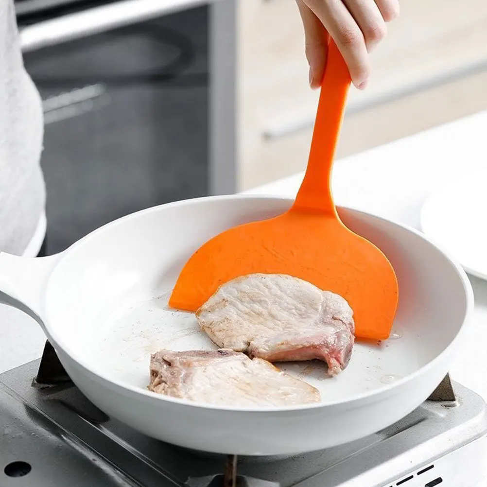Non-Stick Cooking For Home Restaurant Kitchen Use Heat Resistant Nylon Spatula Wide Edge Frying Tool For Steak Pancake Eggs