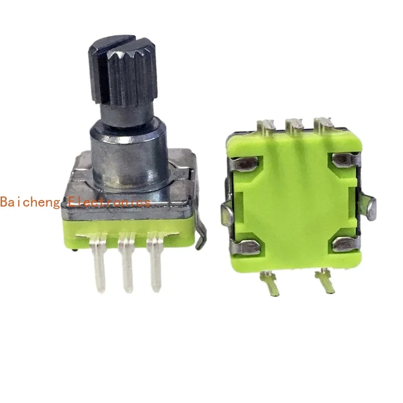 10PCS Encoder EC11 car DVD volume rotary belt switch 30 position 15 pulse potentiometer 12.5 flower shaft 15