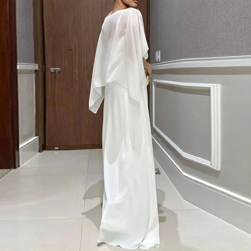 2026 Summary New Women's Pure White Simple. Fatigue Fashion Three-piece Set Women's Formal Evening Gowns Clothes Beach Vestidos