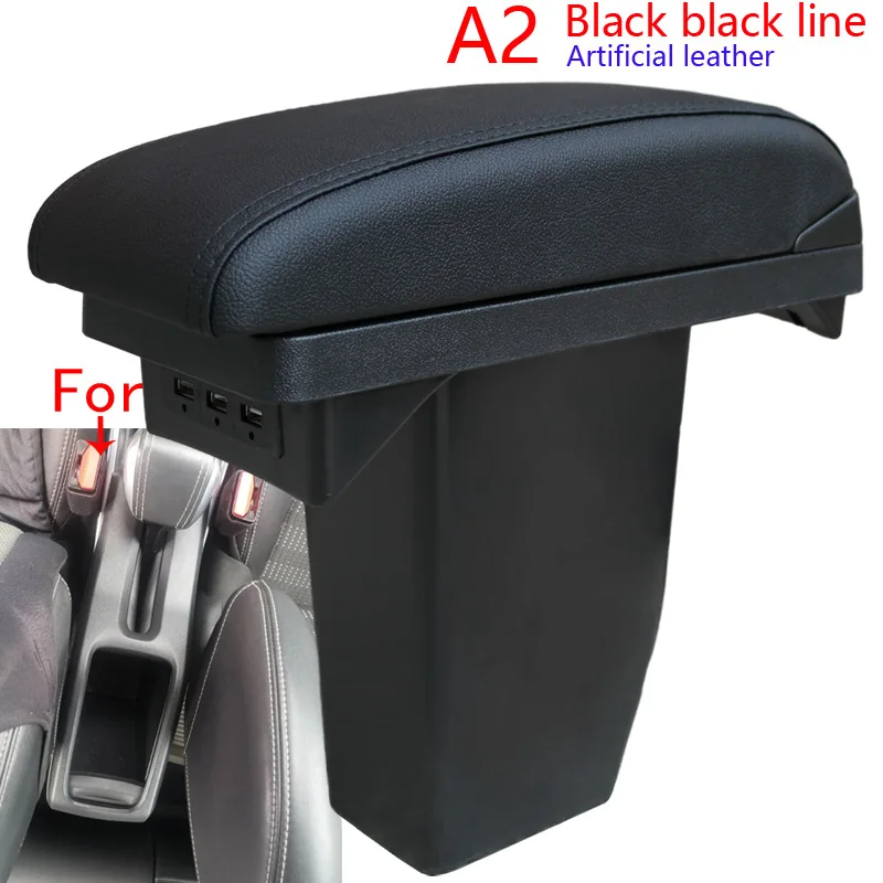 Voor Peugeot 2008 Armsteun Doos 2012-2018 Auto Opbergdoos Met Usb Opladen Auto Retrofit Onderdelen Interieurdetails Auto Accessoires