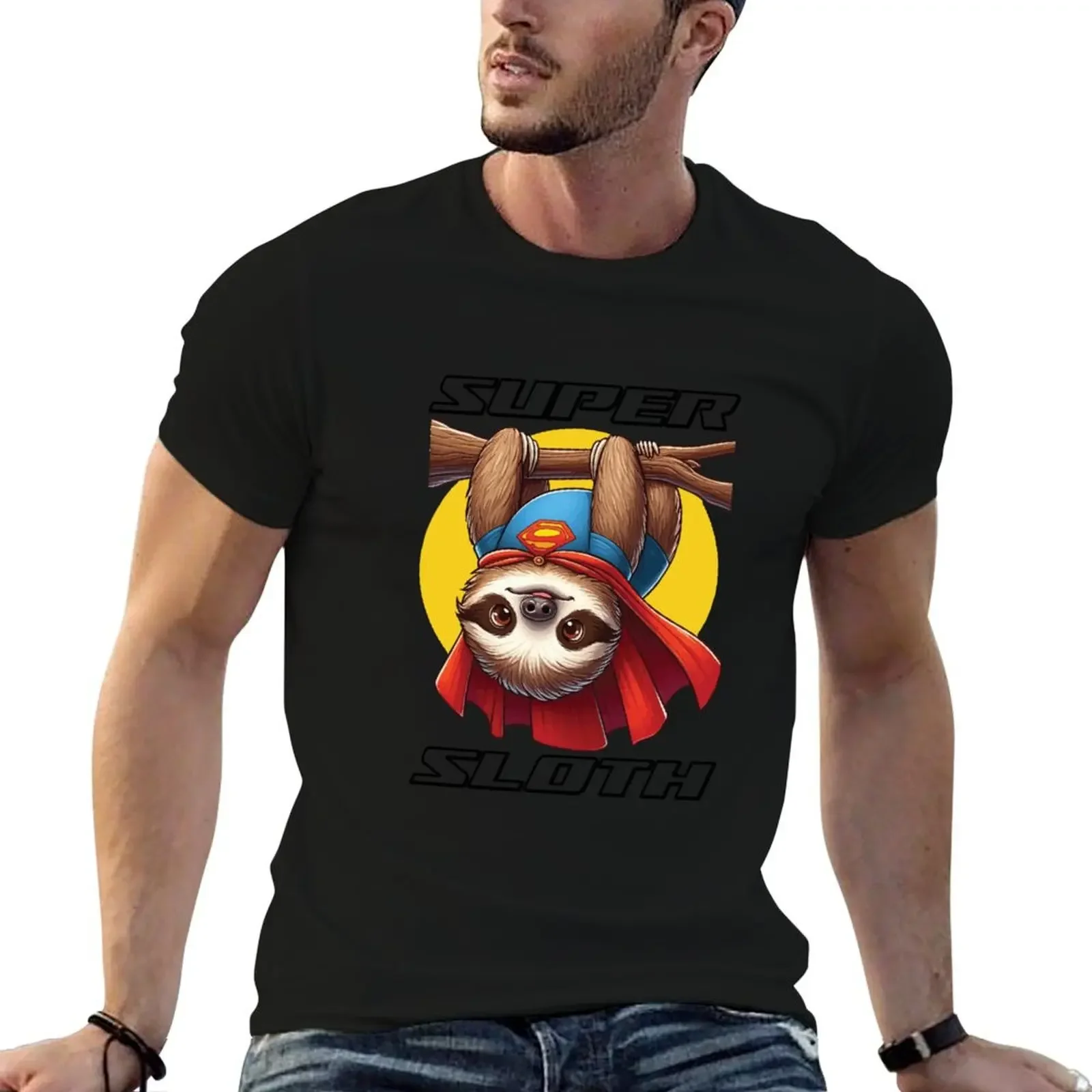 

Super Sloth T-Shirt anime stuff graphic t shirt vintage mens t shirt