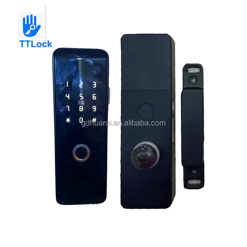 

Металлический умный электрический замок на ободе, приложение WIFI Ttlock IP65, водонепроницаемый уличный замок для ворот с отпечатками пальцев, клавиатура, дверной замок с картой