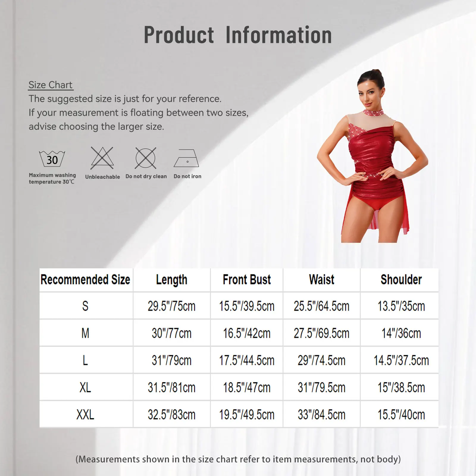 

Women Lyrical Figure Skating Costumes Rhythmic Leotards Gymnastic Dress Metallic Sleeveless Bodysuits Dress Performance Costumes