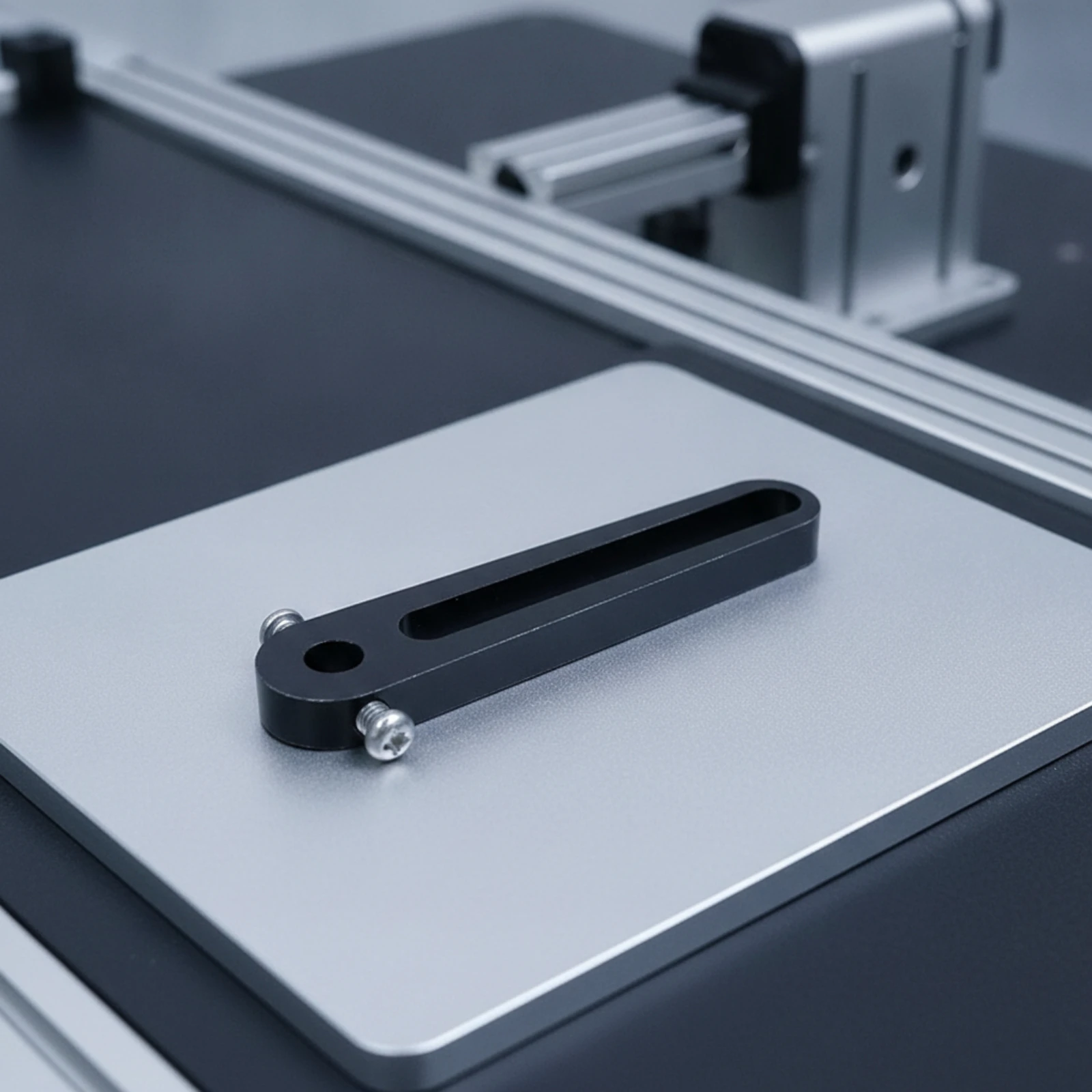 Machined Rocker Arm with Slot CNC Flat Lever Linkage Arm Low-profile Design for Makers and DIY Machines