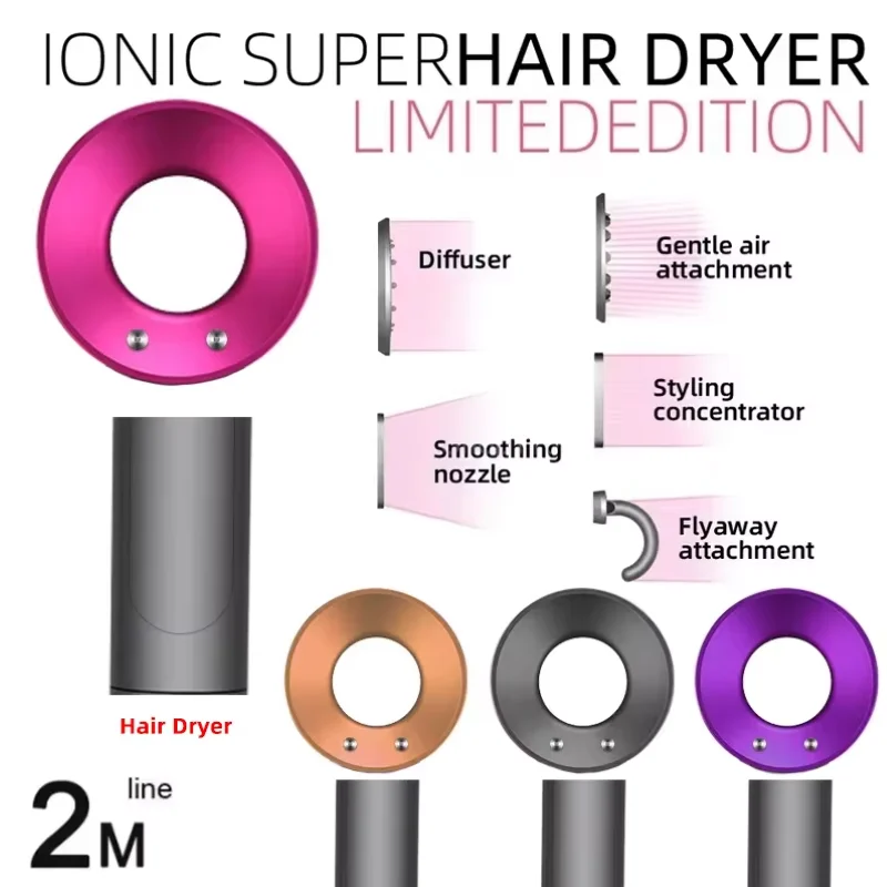 New professional negative ion constant temperature quick-drying hair dryer leafless hair dryer travel home portable hair dryer