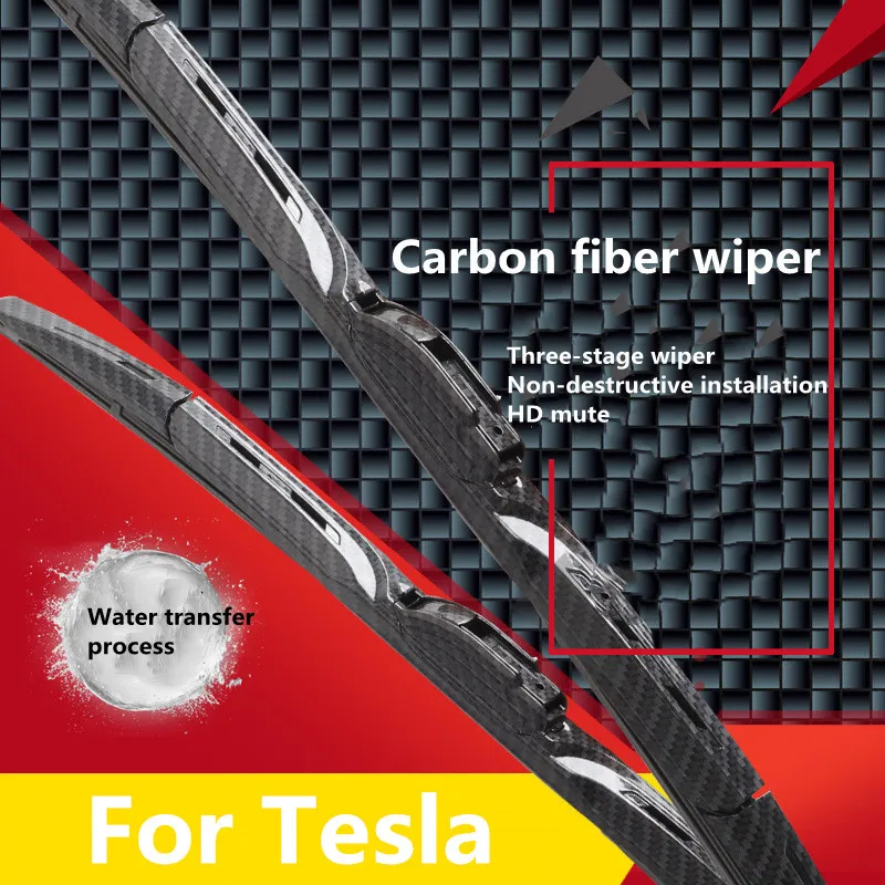 

Suitable for Tesla model 3 model S modified special carbon fiber wiper accessories