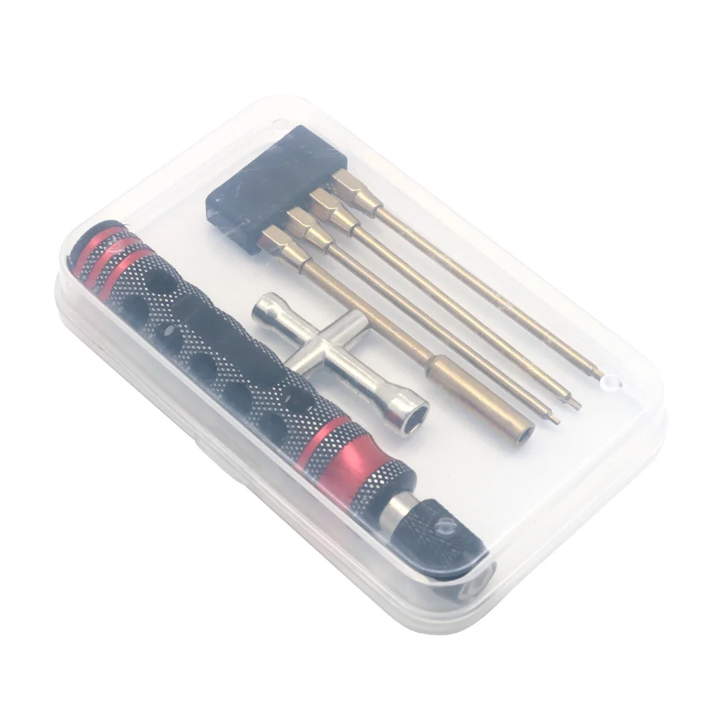 Hex Scewdriver 4 in 1- Allen Wrenches Set 1.5mm 2.0mm 2.5mm 3mm with 4 in 1 Cross Wrench 4 5 5.5 7mm for TRX4 Arrma Drone Boat