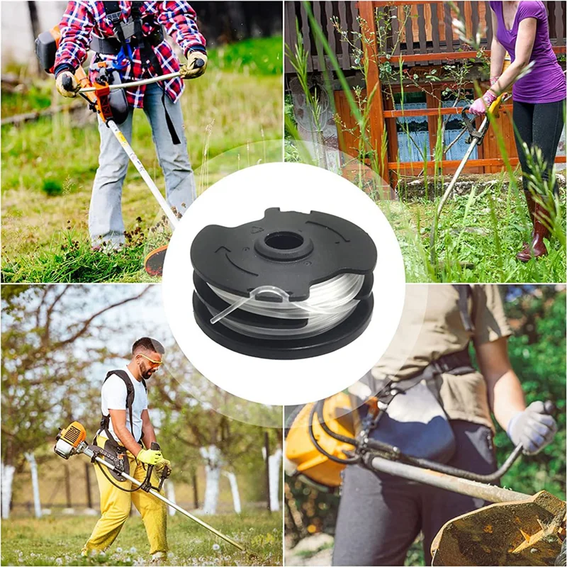 ABNG Line String Trimmer REPLACEMENT SPOOL ทนทานใช้ 27Ft 0.0629 นิ้วสําหรับ Parkside หญ้าไร้สาย Trimmer Parkside PRT 550