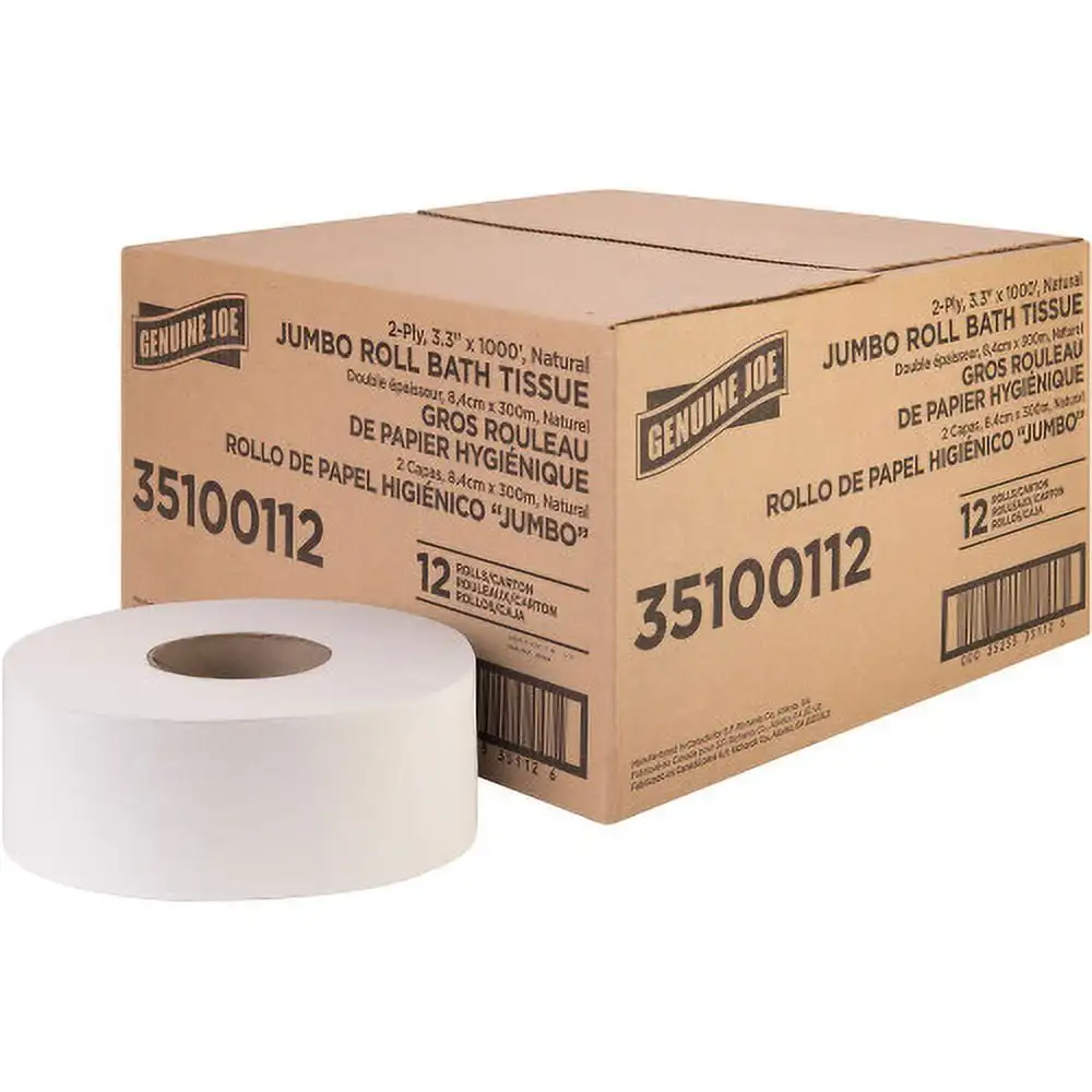 

Genuine Joe Jumbo Jr Dispenser Bath Tissue Roll, Each