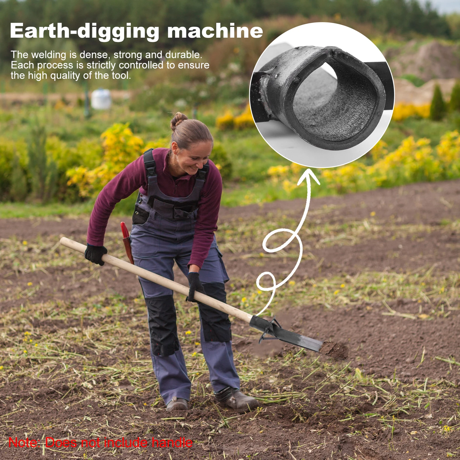 Pala per trapianto agricolo in acciaio al manganese Pala da giardino Pala da giardinaggio per piantare alberi Scavo e trapianto del terreno