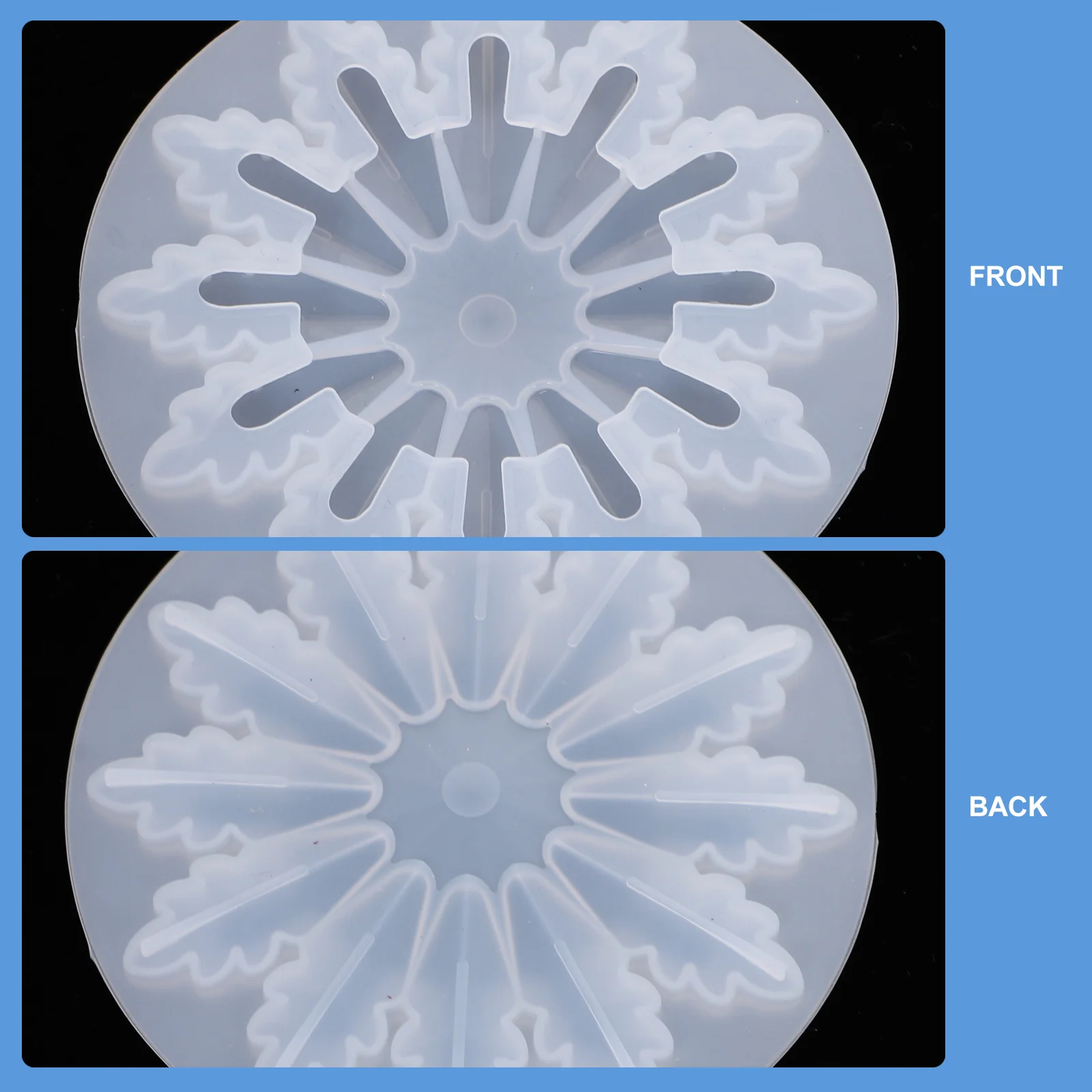 

3 PCS Silicone Pendant Mold Die Jewelry Snowflake Crystal Epoxy DIY Making Mould