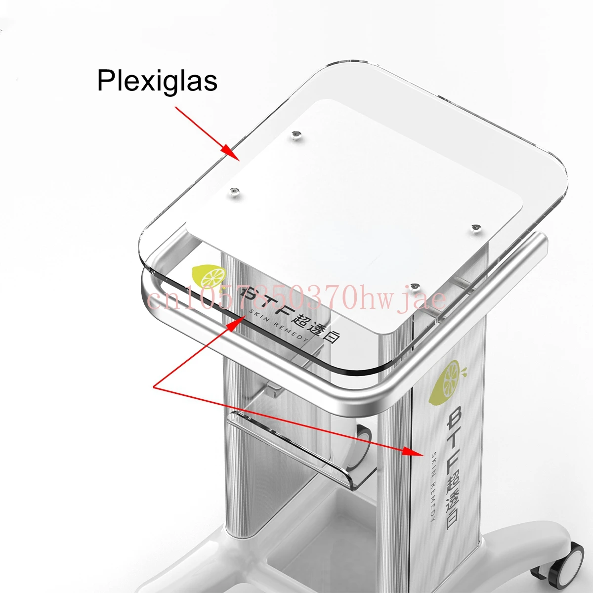 Beauty Acrylic Trolley Aesthetic Instrument   Small Bubble Stand Base Dental Clinic Ultrasound  Trolley