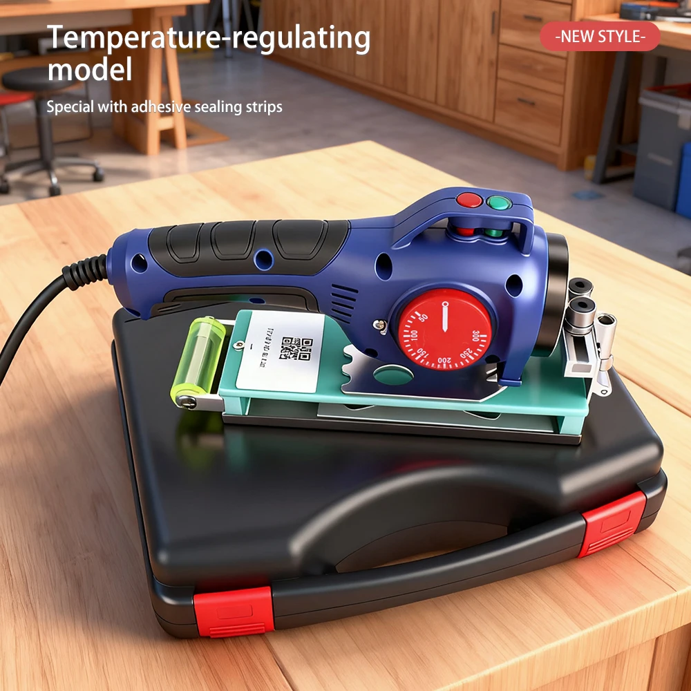 Ручной кромкооблицовочный станок Деревообрабатывающий кромкооблицовочный станок 280 °   Самоклеящийся кромкооблицовочный станок мощностью 600 Вт с регулируемой температурой