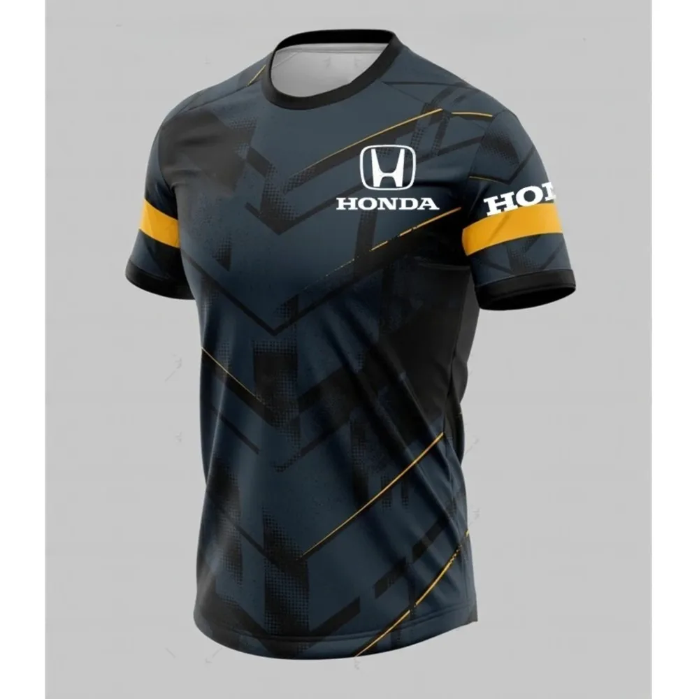 

Honda Quick Dry And Breathable Racing Men Summer Motorcycle Biker Jersey Sportswear Short Sleeve Lightweight Outdoor T-shirt Top