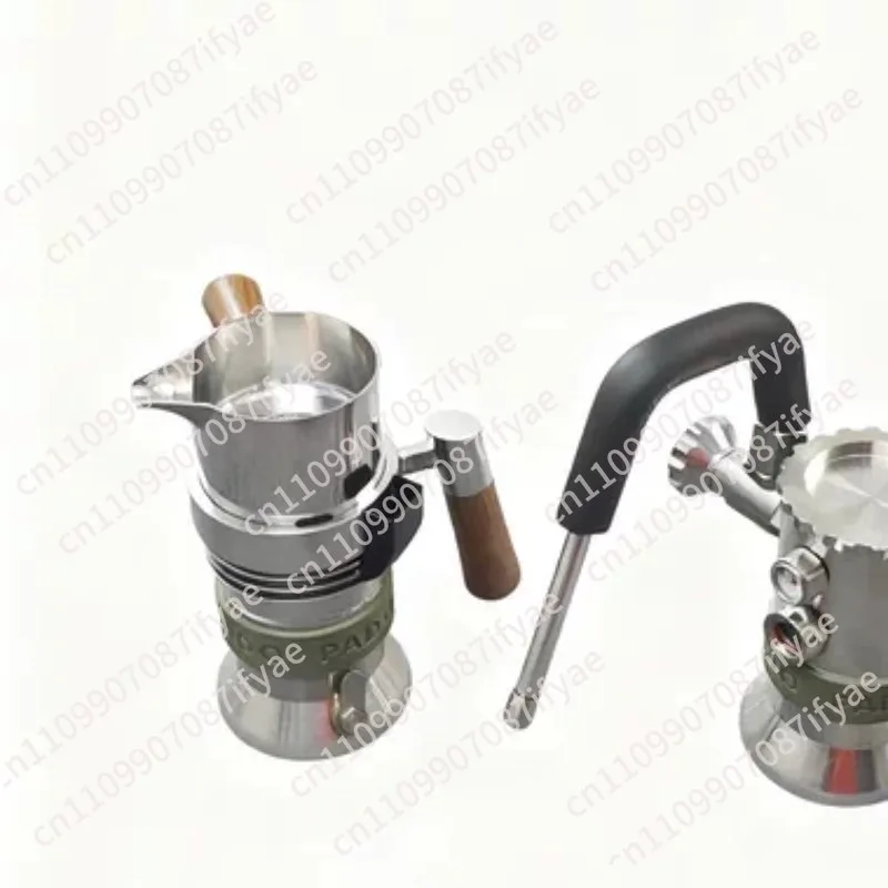 Italian coffee machine pot 316 stainless steel titanium alloy steam extraction outdoor latte 58mm free shipping