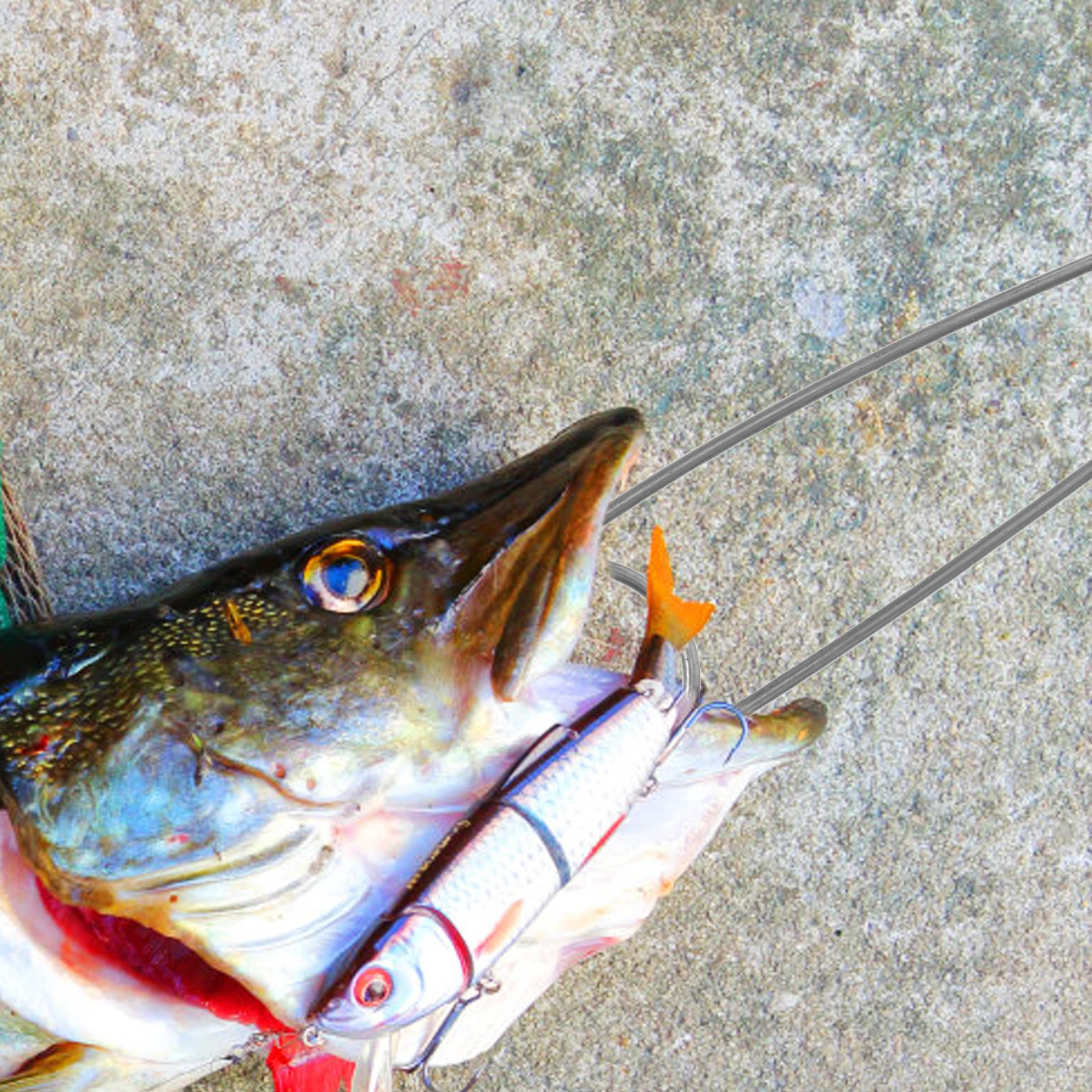 

3pcs Stainless Steel Fish Outdoor Camping Hanging Hook For Pot Kettle Water Bottle Fishing Tool Multi-Functional