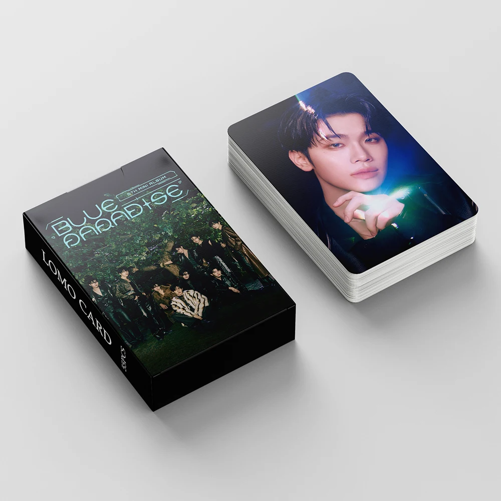 55pcs/set Kpop ZB1 1st Album YOUTH IN THE SHADE ZEROBASEONE New Album Lomo Cards Double Side Print Photo Cards image 4