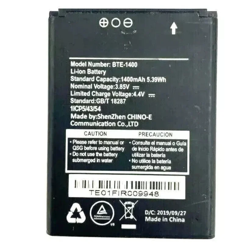 For ANS F30 BTE-1400 1400mAh 2pcs