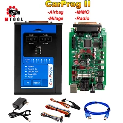 Smart Programming CarProg2 Carprog 2 PK V8.21 Reset Crash Data Immo Off Read Save Dataflash Programmer Support Multi-Systems