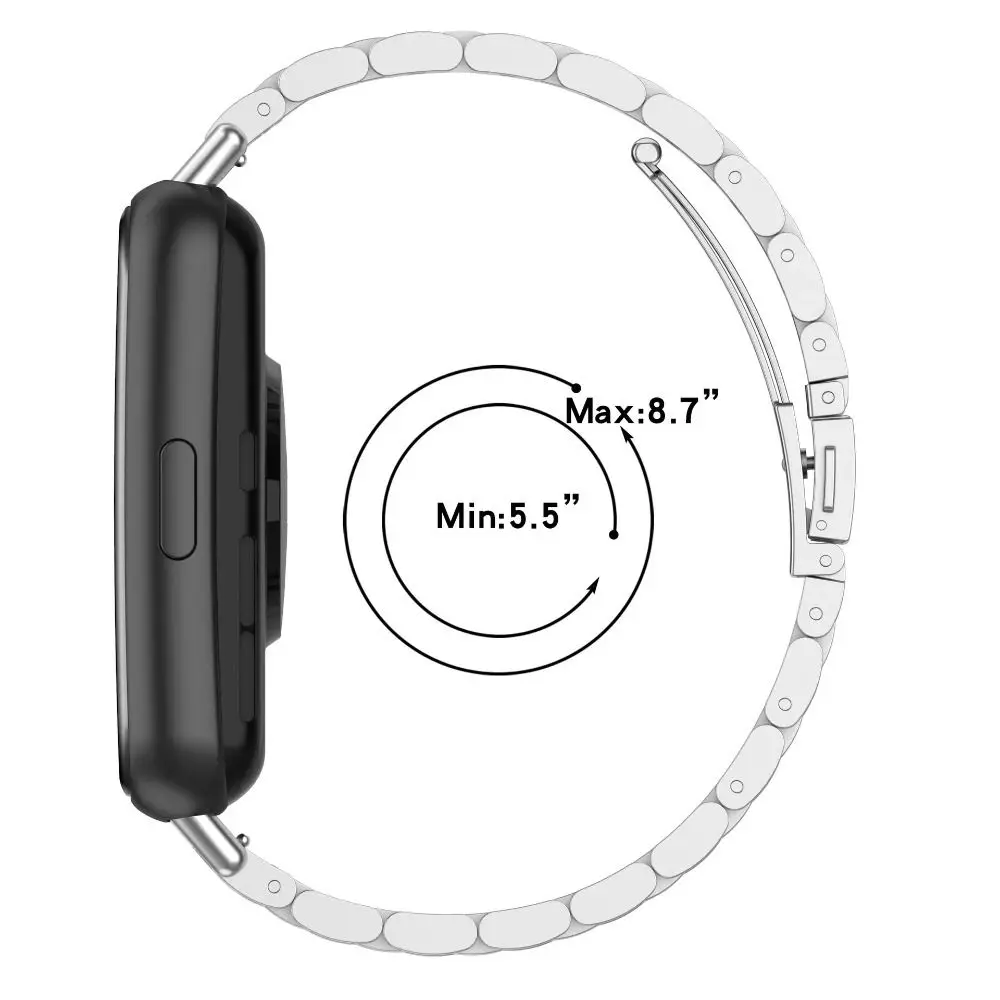 Nuovo cinturino di ricambio da polso con cinturino in metallo e acciaio inossidabile, cinturino alla moda per orologio intelligente per Huawei Watch Fit 3