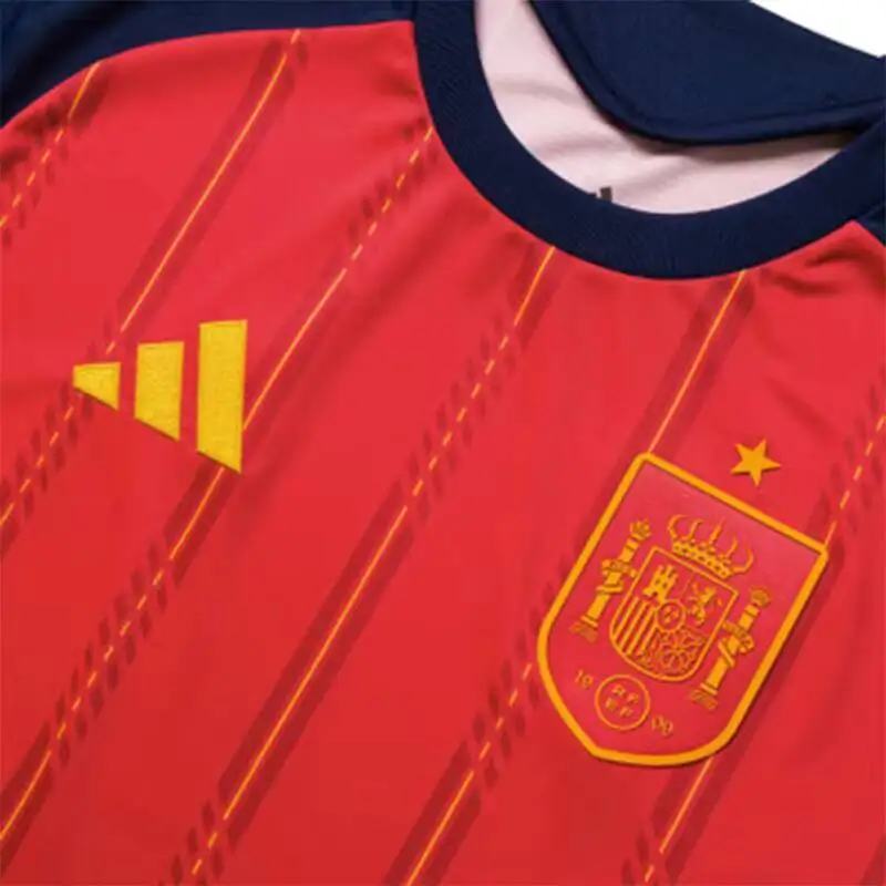 Hot Adidas Spanish National Team Home Jersey Men's Breathable Quick-Drying Football Short Sleeve JN4390 view 5