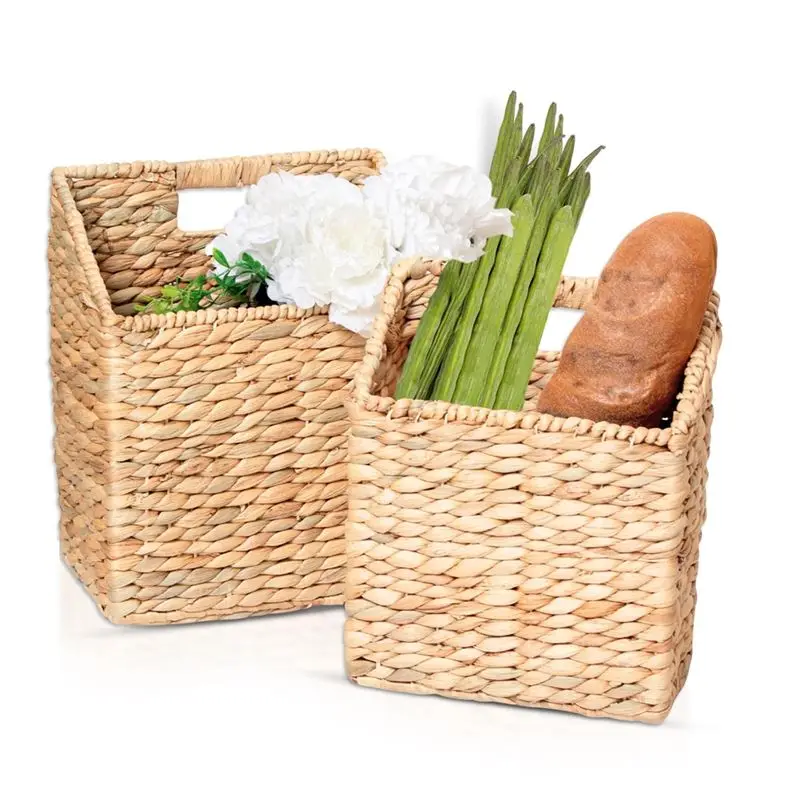 

Sep N12R Set Of 2 Hand-Woven Wall Baskets-Hanging Storage Baskets For Post, Documents, Books& Accessories-In For Hallway,Kitchen