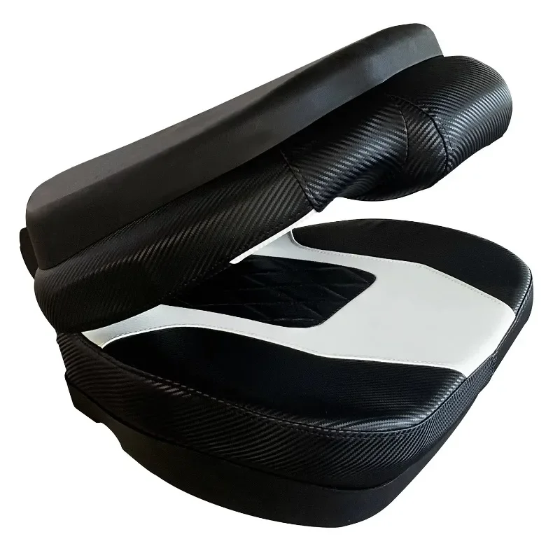 مقعد قارب قابل للطي فاخر باللون الرمادي عالي الجودة مخصص مقاوم للماء مقاعد خفافيش عائمة لليخوت القارب