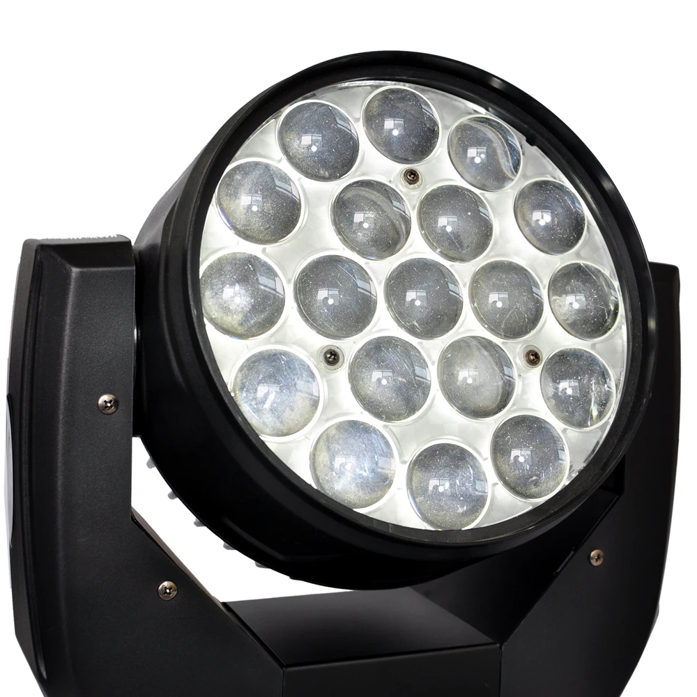 TIPTOP 19x15W Zoom Led Moving Head Light Pixel RGBW 4IN1 Color Control 24/16 Channels Wedding Party Truss Hanging Light