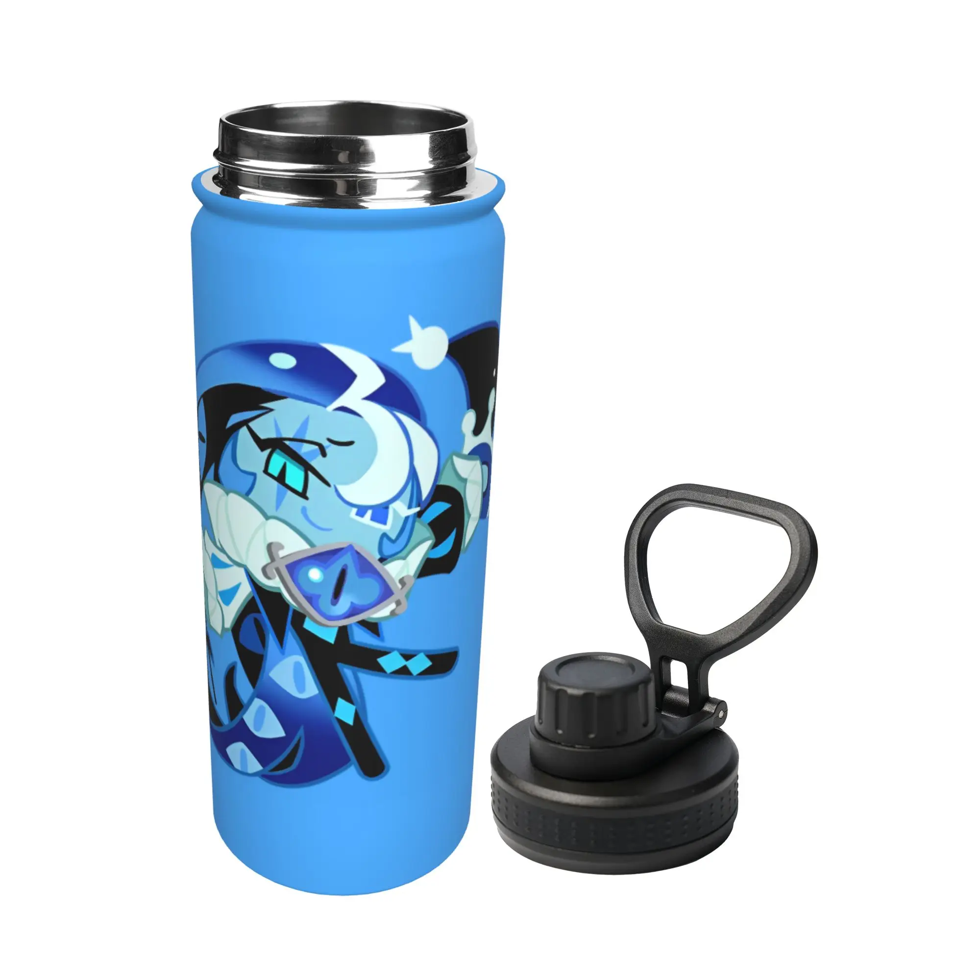 Shadow Milk Cookie 18OZ Sports Insulated Kettle Cookies Run Kingdoms Coffee Cups Vacuum Flask Smoothie Tea Mug Spill Proof