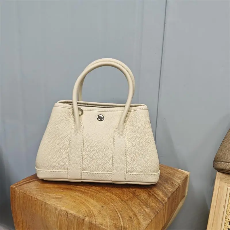 

Кожаная садовая сумка, женская сумка Togo, сумка через плечо из воловьей кожи, модель Fem, новинка 2025, повседневная сумка из натуральной кожи, большой размер