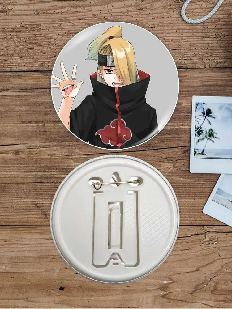 Deidara Anime Character Badge Brooch anchor Peripherals Pin Fandom Metal Customize Creative Hat Backpack Decoration