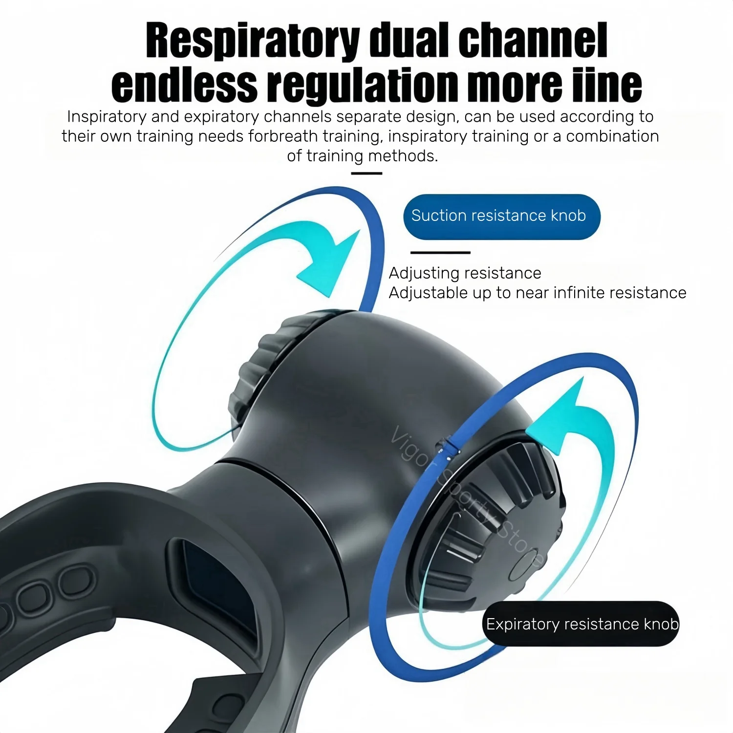 Breathing Resistance Trainer,Precise Adjustment System Portable Resistance Trainer,Muscle Trainer for Improve Strength&Endurance