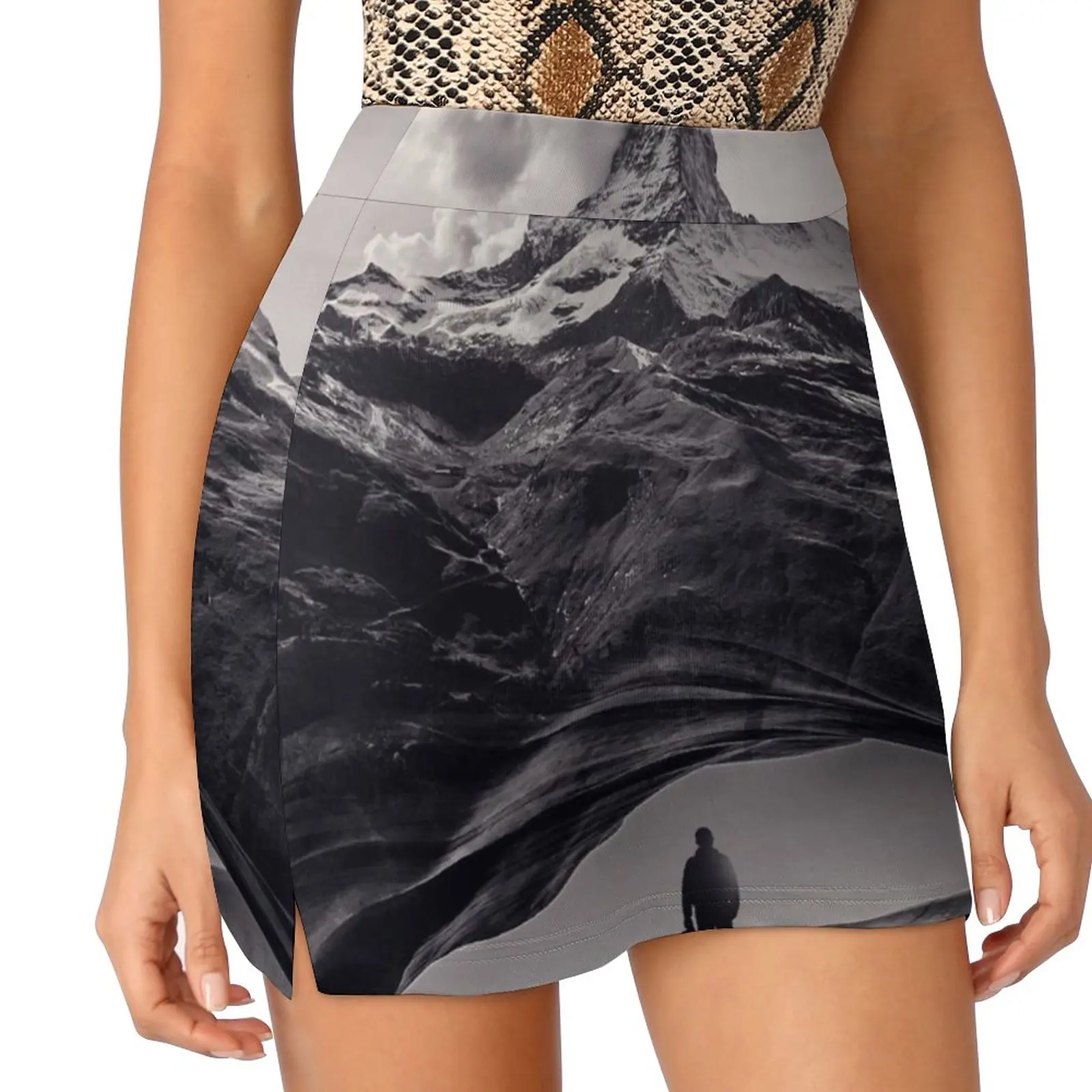 The Great Outdoors Women's skirt Mini Skirts A Line Skirt With Hide Pocket Nature Mountain Grand Hiking Photographer Surreal