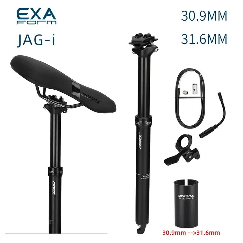 EXAFORM JAG-i Mountain Bike Elevator Seat Pole 30.9mm 31.6mm Bicycle Hydraulic Inner Line Bicycle Seat Pole Bicycle Accessories