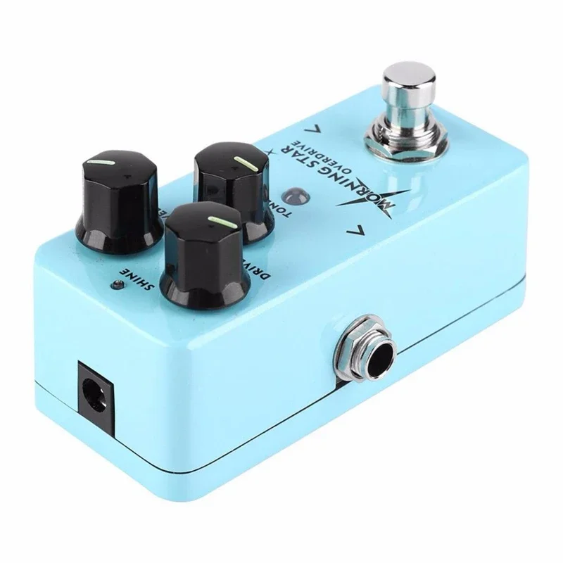 NUX Morning Guitar Overdrive Effect Pedal Blues-Break Overdrive with An Extra Treble Press Option Buffer Bypass