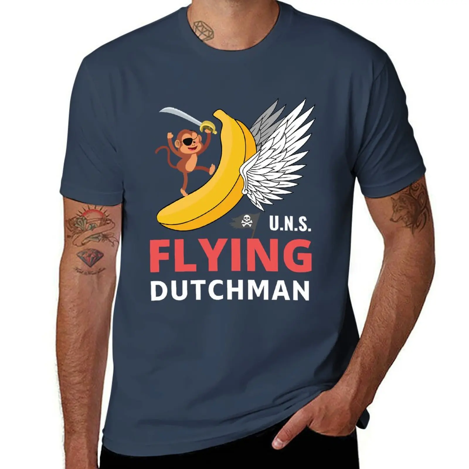 

UNS Flying Dutchman - Expeditionary Force - Shirt. T-Shirt t shirt man plain cotton t shirts man 100% T-Shirt