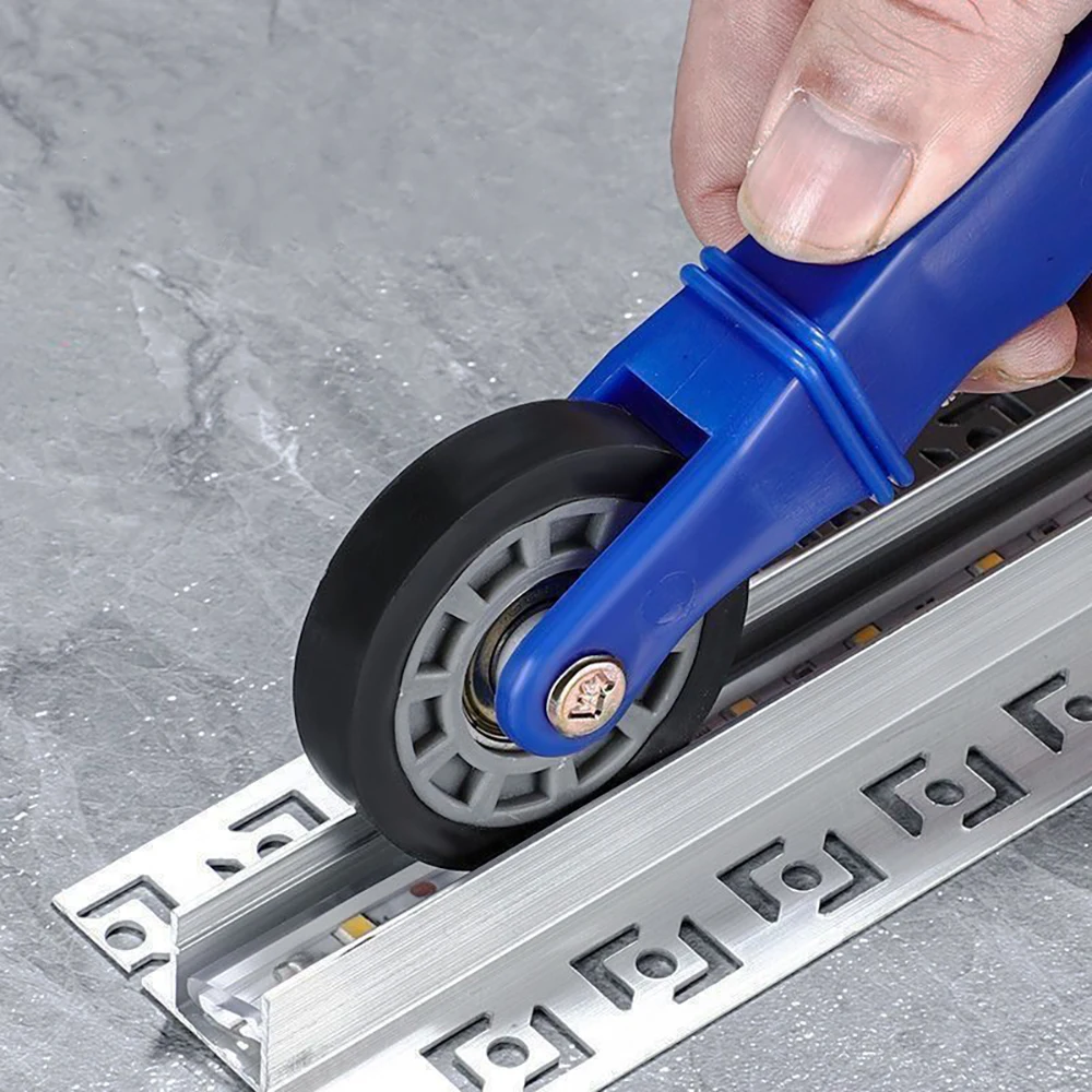 6-10mm LED Strip Light Install Tool Rubber Wheel Handle Roller for Aluminum Profile Fixing SMD COB Strip Mounting & Pasting‌
