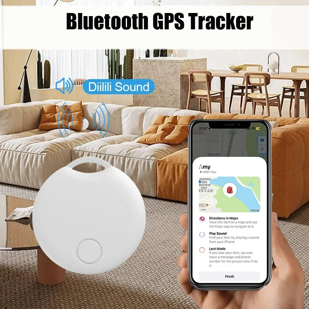 

Bluetooth GPS intelligent Tracker with for Pet Car GPS Tracker Compatible with Apple APP Find Children Elderly Anti-lost Finder