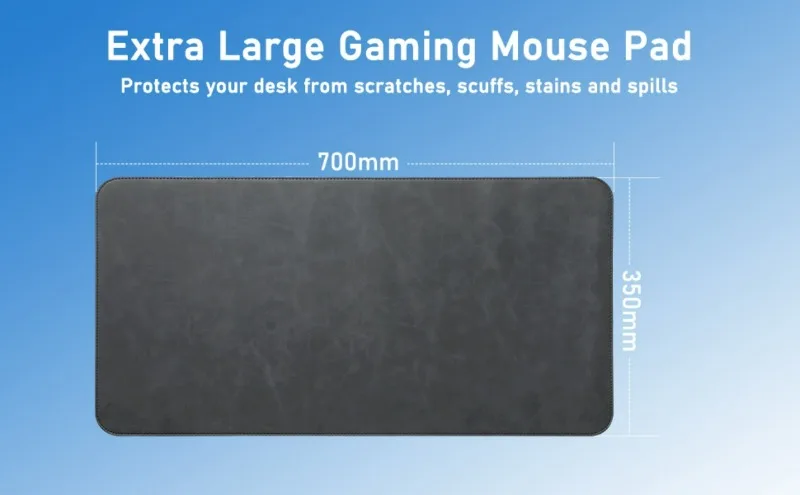 Grande mouse pad mesa à prova dwaterproof água mouse tapete de mesa capa protetora computador portátil antiderrapante fácil de limpar gaming mouse pad